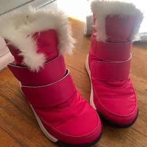 Toddler girl size 8 Sorel snow boots
